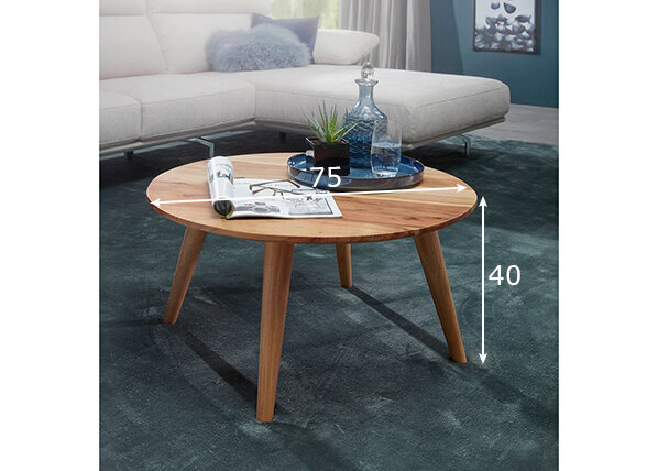Boha-sohvapöytä, 75 x 40 cm, ruskea hinta ja tiedot | Sohvapöydät | hobbyhall.fi