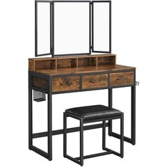 Peilipöytä RVT004B01, ruskea/musta hinta ja tiedot | Ei ole määritelty Makuuhuone | hobbyhall.fi