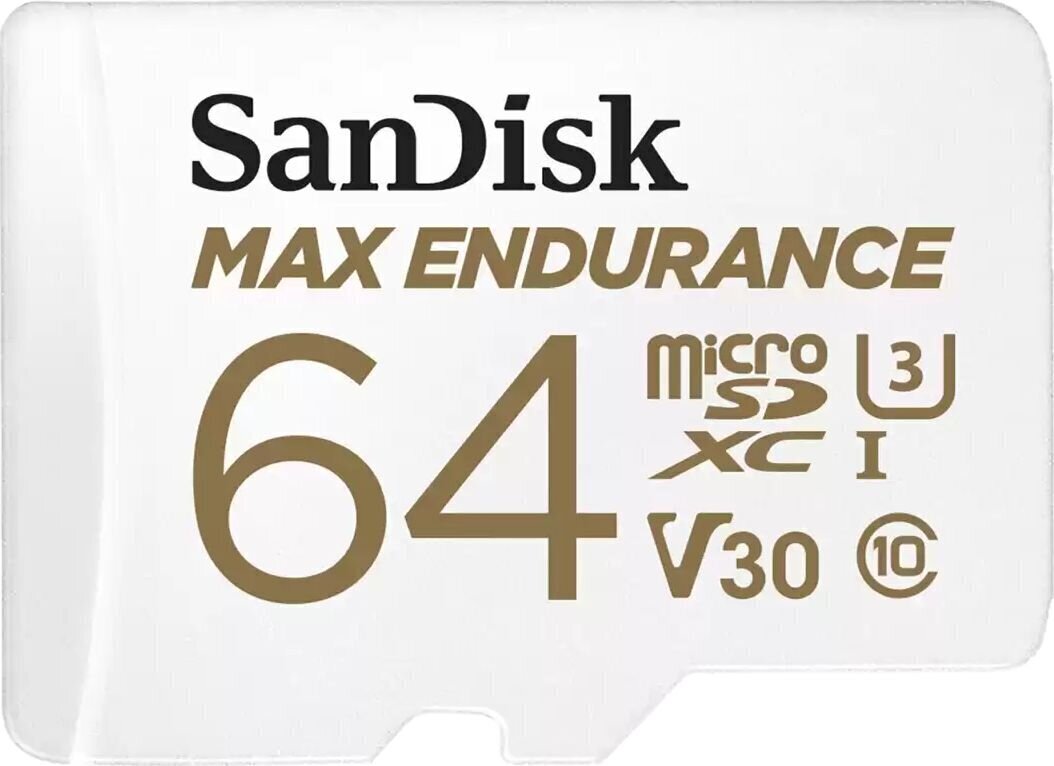 MicroSDXC 64GB Sandisk Max Endurance - muistikortti: SDSQQVR-064G-GN6IA hinta ja tiedot | Kameran muistikortit | hobbyhall.fi