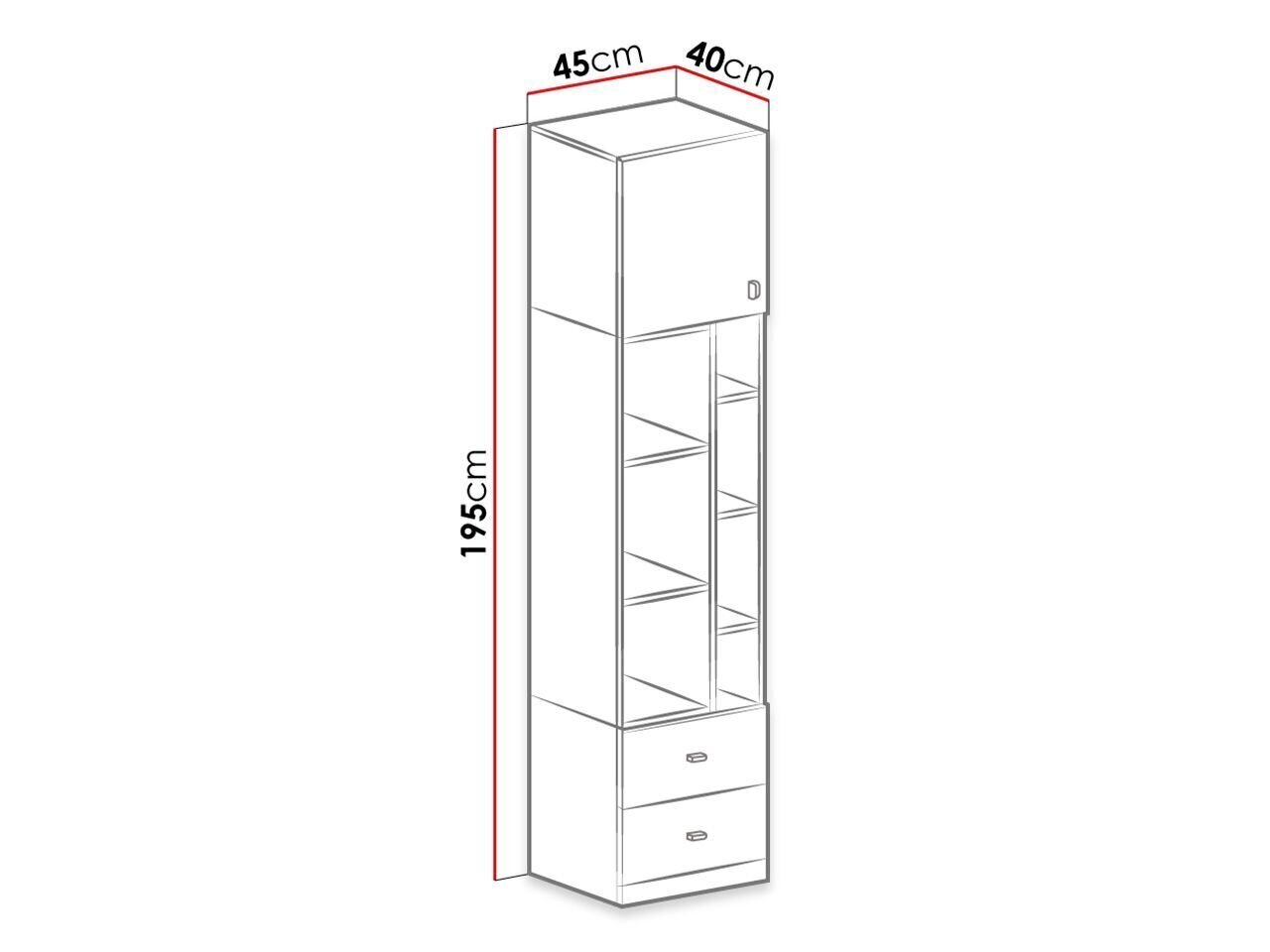 Hylly Mobi System 6 hinta ja tiedot | Hyllyt | hobbyhall.fi