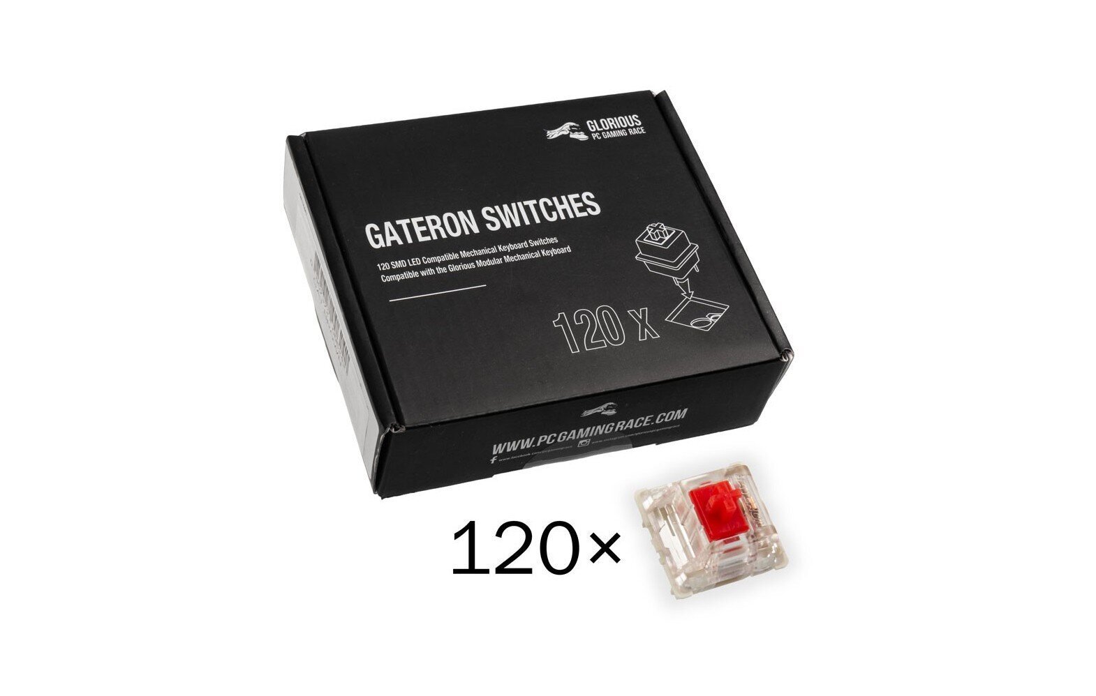 Glorious PC Gaming Race Gateron hinta ja tiedot | Näppäimistöt | hobbyhall.fi