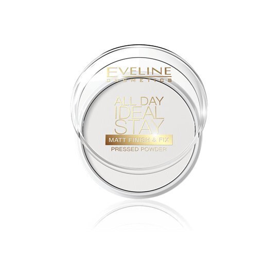 Puuteri Eveline All Day Ideal Stay Matt Finish&Fix Pressed 12 g hinta ja tiedot | Meikkivoiteet ja puuterit | hobbyhall.fi