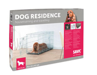 SAVIC DOG RESIDENCE 76 koiran häkki, 76 x 53 x 61cm, sinkki hinta ja tiedot | Kuljetushäkit ja kuljetuslaatikot | hobbyhall.fi
