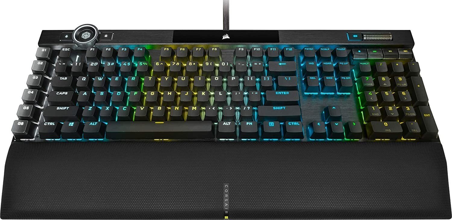 Langallinen pelinäppäimistö Corsair K100 RGB Mechanical, ENG hinta ja tiedot | Näppäimistöt | hobbyhall.fi