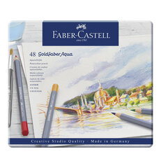 Faber-Castell - Goldfaber-akvarellit laatikossa, 48 kpl hinta ja tiedot | Taide- ja askartelutarvikkeet | hobbyhall.fi