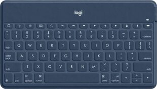 Langaton näppäimistö Logitech Keys-To-Go, sininen hinta ja tiedot | Näppäimistöt | hobbyhall.fi