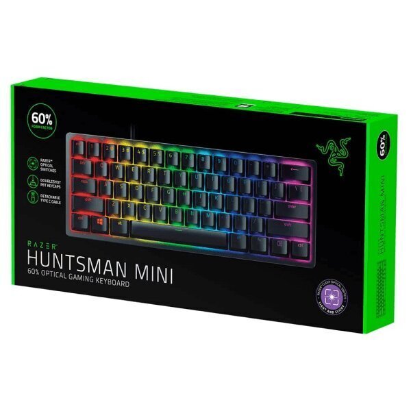 Razer Huntsman Mini 60%, Gaming Keyboard hinta ja tiedot | Näppäimistöt | hobbyhall.fi