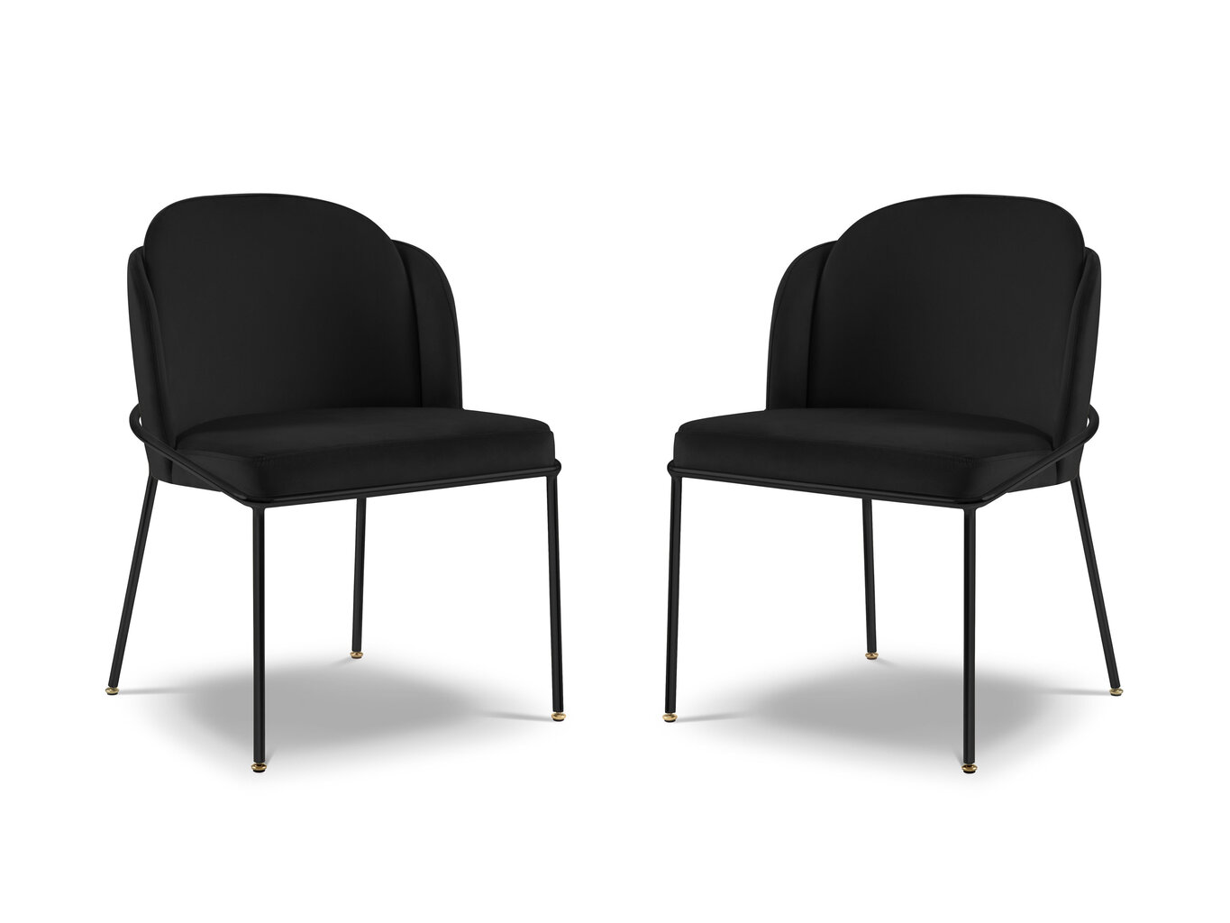 Micadoni Home Limmen -tuolit, 2 kpl musta hinta ja tiedot | Ruokapöydän tuolit | hobbyhall.fi