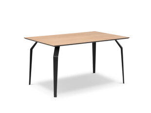 Pöytä Micadoni Home Sono, 140x90 cm, ruskea/musta hinta ja tiedot | Micadoni Home Keittiön kalusteet | hobbyhall.fi