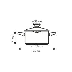 Tescoma-kattila kannella Presto, 2,5 l hinta ja tiedot | Kattilat ja painekattilat | hobbyhall.fi