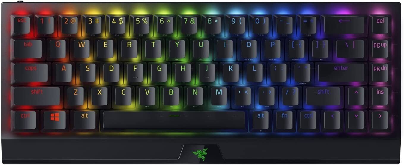 Razer BlackWidow V3 Mini HyperSpeed Green Switch US hinta ja tiedot | Näppäimistöt | hobbyhall.fi