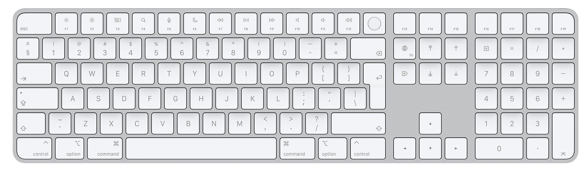 Magic Keyboard with Touch ID and Numeric Keypad for Mac computers with Apple silicon - International English - MK2C3Z/A hinta ja tiedot | Näppäimistöt | hobbyhall.fi