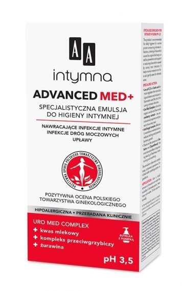 Intiimihygieniapuhdistusaine AA Intymna Advanced Med 300 ml hinta ja tiedot | Intiimipesutuotteet | hobbyhall.fi