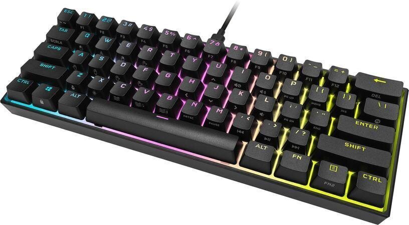 Corsair K65 Mini RGB -pelinäppäimistö, Cherry MX Red –kytkimet, punaiset-ledit hinta ja tiedot | Näppäimistöt | hobbyhall.fi