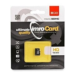 Muistikortti Integral microSD 8GB 4 luokka. hinta ja tiedot | Puhelimen muistikortit | hobbyhall.fi