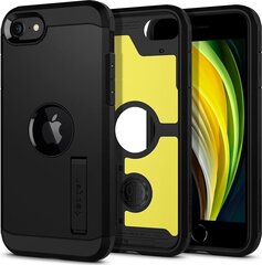 Puhelimen kotelo Spigen ACS00950, iPhone 8:lle, iPhone 7:lle, iPhone SE 2020:lle, musta hinta ja tiedot | Puhelimen kuoret ja kotelot | hobbyhall.fi