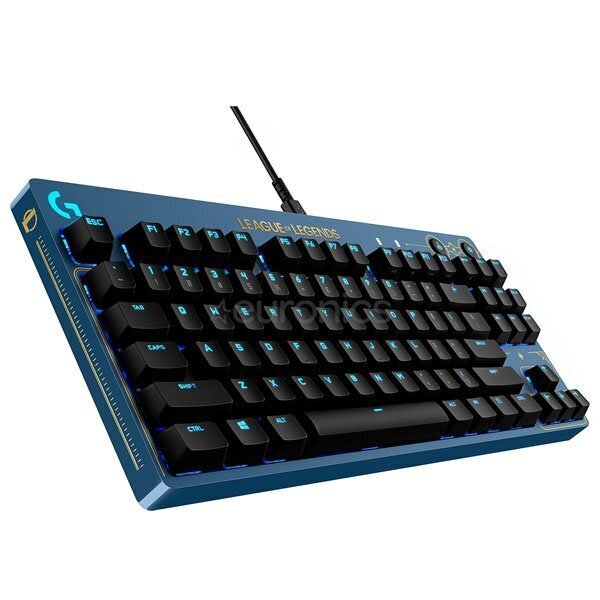 Logitech G Pro RGB -pelinäppäimistö - Yhdysvaltain asettelu - League of Legends Edition - Tactile GX Brown -kytkimet hinta ja tiedot | Näppäimistöt | hobbyhall.fi