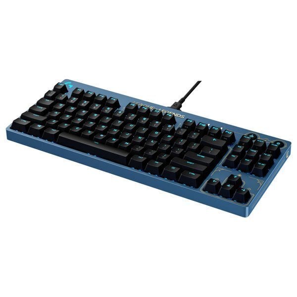 Logitech G Pro RGB -pelinäppäimistö - Yhdysvaltain asettelu - League of Legends Edition - Tactile GX Brown -kytkimet hinta ja tiedot | Näppäimistöt | hobbyhall.fi