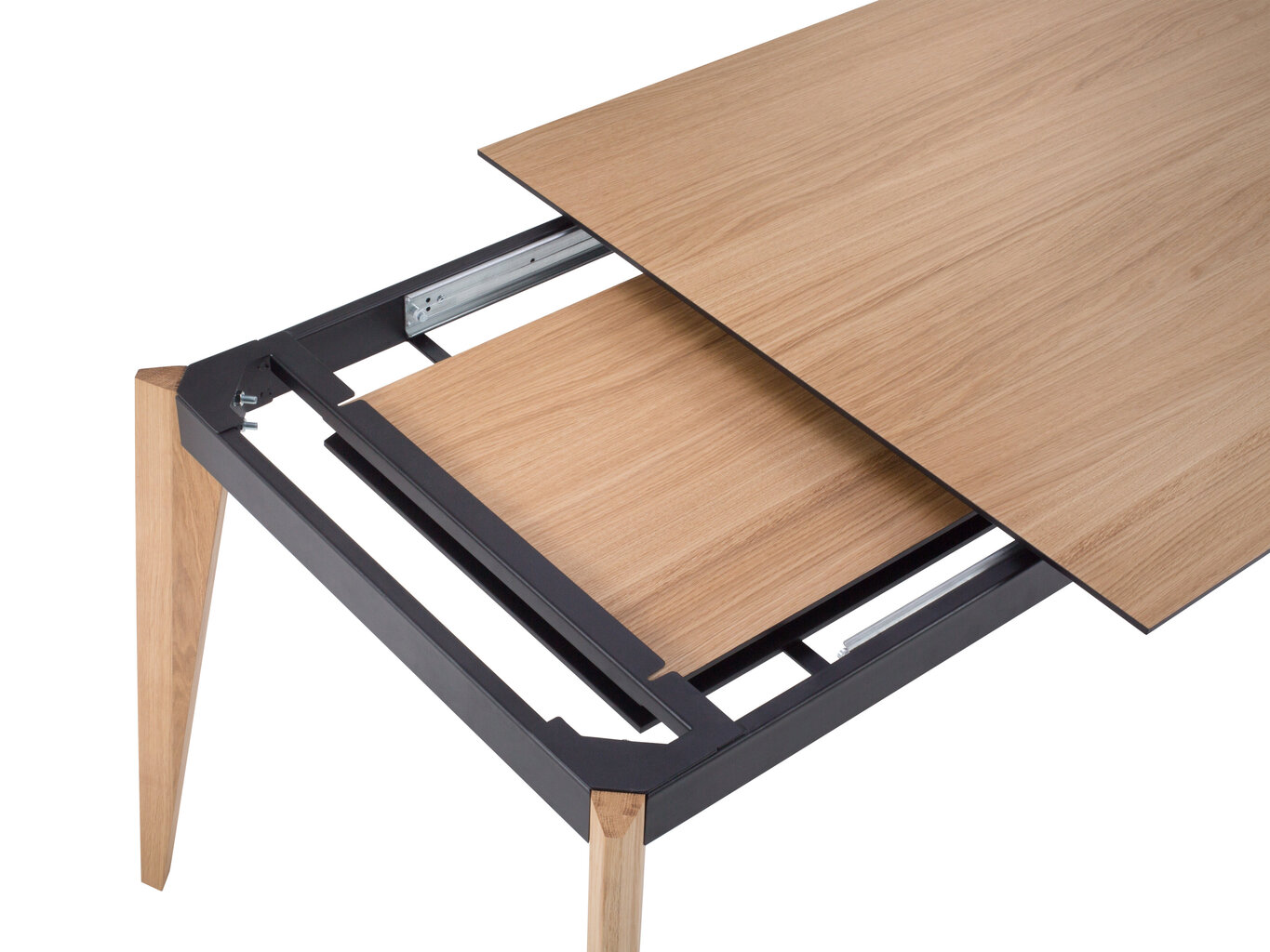 Jatkettava pöytä Micadoni Home Gran 140x90 cm, ruskea hinta ja tiedot | Ruokapöydät | hobbyhall.fi