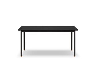 Jatkettava pöytä Micadoni Home Kavir, 120x80 cm, musta hinta ja tiedot | Ruokapöydät | hobbyhall.fi