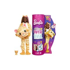 Nukke Barbie Cutie Reveal pehmeä kissanpentu-yllätyssetti, 1. sarja hinta ja tiedot | Tyttöjen lelut | hobbyhall.fi