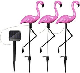 Puutarhavalaisinsarja - flamingot, 3 kpl. hinta ja tiedot | Puutarha- ja ulkovalot | hobbyhall.fi