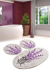Kylpyhuoneen mattosetti Lavender, 3 kpl. hinta ja tiedot | Kylpyhuoneen sisustus | hobbyhall.fi