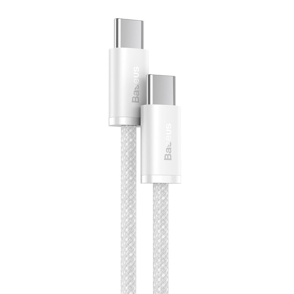 USB-C-kaapeli USB-C-alustaan, 100 W, 1 m (valkoinen) hinta ja tiedot | Puhelinkaapelit | hobbyhall.fi