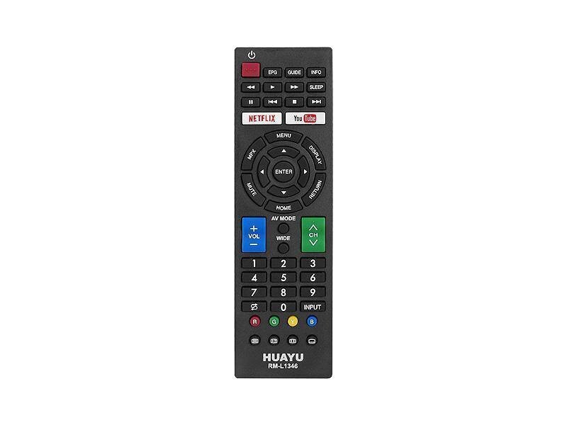 HQ LXP1346 TV remote control SHARP TV LCD RM-L1346 NETFLIX YOUTUBE Black hinta ja tiedot | TV-lisätarvikkeet | hobbyhall.fi