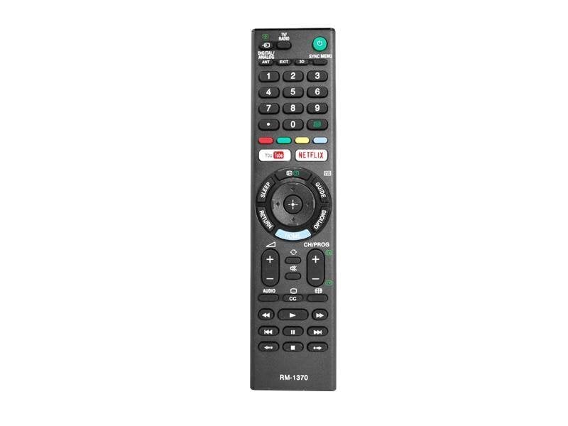 HQ LXP1370 TV remote control LCD/LED SONY RM-L1370 3D NETFLIX YOUTUBE Black hinta ja tiedot | TV-lisätarvikkeet | hobbyhall.fi