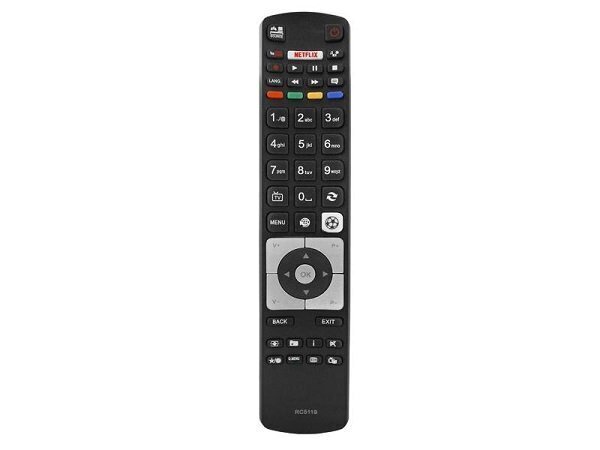 HQ LXP5119 TV remote control LCD FUNAI,FINLUX,VESTEL, TELEFUNKEN RC5119 NETFLIX,YOUTUBE, funkcja SPORT Black hinta ja tiedot | TV-lisätarvikkeet | hobbyhall.fi