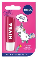 Huulivoide Nivea Cherry Shine, 5,5 ml hinta ja tiedot | Lasten ja äitiysajan kosmetiikka | hobbyhall.fi