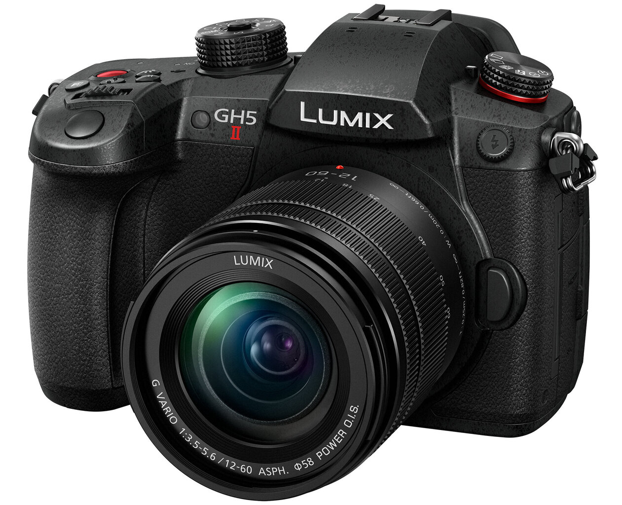 Panasonic Lumix G GH5 II (DC-GH5M2M) + Panasonic LUMIX G Vario 12-60mm f/3,5-5,6 Asph. Virta O.I.S (H-FS12060) (musta) hinta ja tiedot | Kamerat | hobbyhall.fi