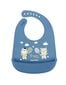 Silikoninen ruokalappu taskulla Canpol Babies Bonjour Paris, tummansininen, 74 / 027_blu hinta ja tiedot | Ruokalaput | hobbyhall.fi