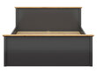 Sänky BRW Hesen, 160x200cm, harmaa/ruskea hinta ja tiedot | Sängyt | hobbyhall.fi