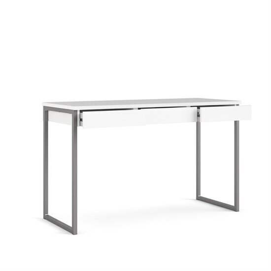 Kirjoituspöytä Tvilum Function Plus 125, valkoinen/musta hinta ja tiedot | Tietokonepöydät ja työpöydät | hobbyhall.fi