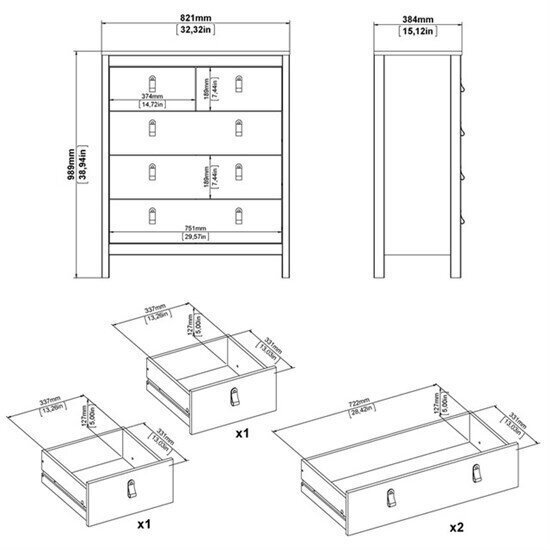 Lipasto Tvilum Madrid 82, musta hinta ja tiedot | Lipastot | hobbyhall.fi