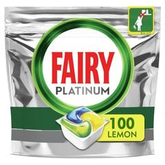 Fairy Platinum All in One Astianpesukonetabletit Sitruuna, 100 Tablettia hinta ja tiedot | Astianpesuaineet | hobbyhall.fi