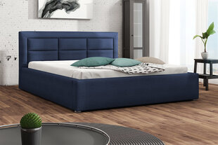 Sänky Clasic 160x200 cm sisäänvedettävällä sängynpohjalla, sininen hinta ja tiedot | Sängyt | hobbyhall.fi