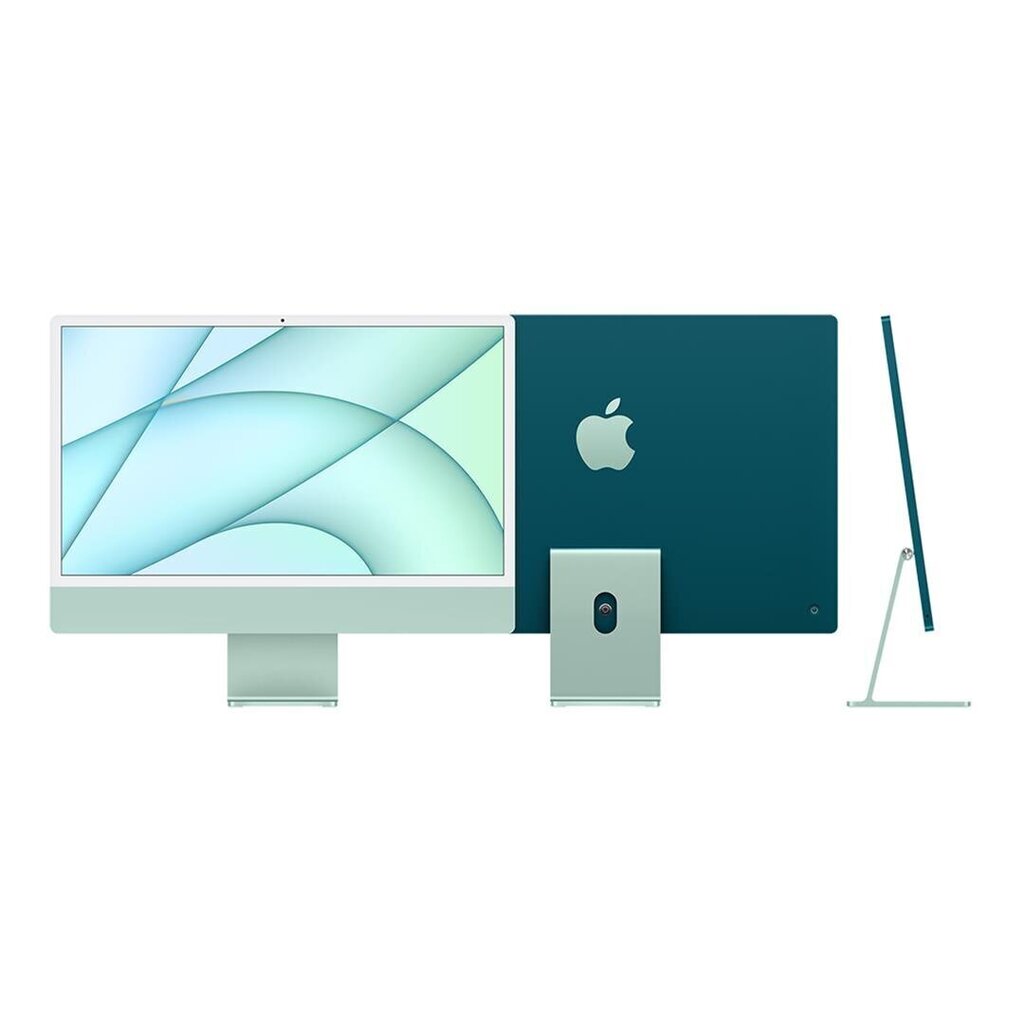 Apple iMac 24” M1 8/512GB Green SWE MGPJ3KS/A hinta ja tiedot | Pöytätietokoneet | hobbyhall.fi