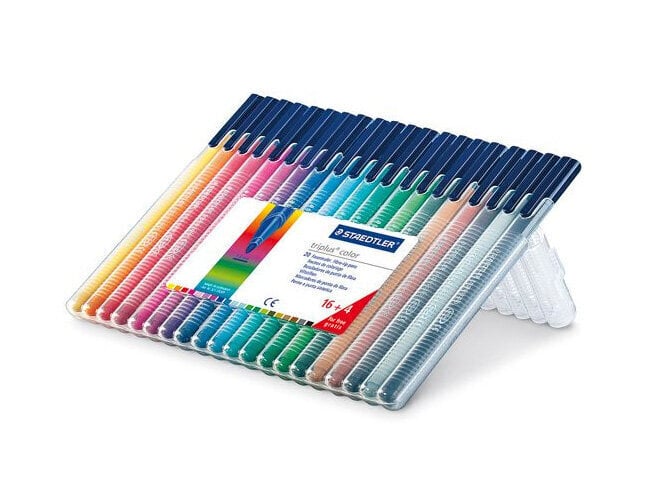 Triplus Color 20 huopakynät, Staedtler/10 hinta ja tiedot | Taide- ja askartelutarvikkeet | hobbyhall.fi