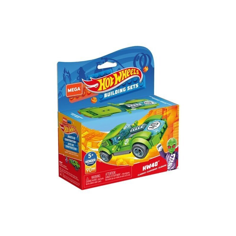 Rakennuspeli Kilpa-ajaja / Racer Mega Construx Hot Wheels, GVM28 hinta ja tiedot | LEGOT ja rakennuslelut | hobbyhall.fi