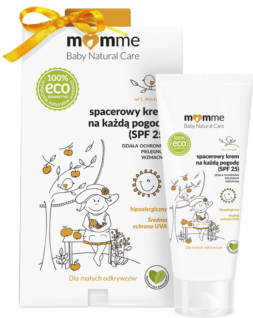 MomMe Baby Natural Care suojavoide SPF25 50 ml hinta ja tiedot | Lasten ja äitiysajan kosmetiikka | hobbyhall.fi