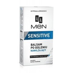 Parranajon jälkeinen hoitoaine herkälle iholle AA Men Sensitive 100 ml hinta ja tiedot | Parranajo ja karvanpoisto | hobbyhall.fi