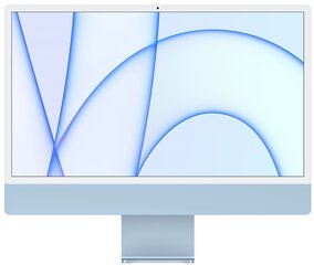 Apple iMac 24” M1 8/512GB Blue SWE MGPL3KS/A hinta ja tiedot | Pöytätietokoneet | hobbyhall.fi