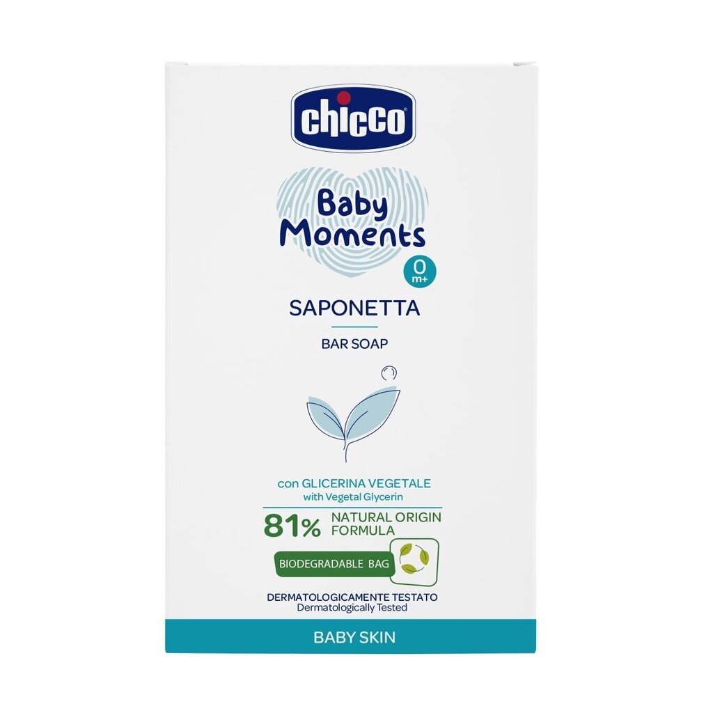 CHICCO Soap Baby Moments 100 g hinta ja tiedot | Lasten ja äitiysajan kosmetiikka | hobbyhall.fi