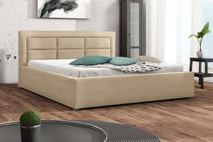 Sänky Clasic 140x200 cm sisäänvedettävällä sängynpohjalla, beige hinta ja tiedot | Sängyt | hobbyhall.fi
