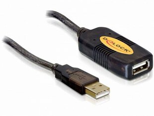 Delock USB 2.0 AA M / F -laajennus, 10 m hinta ja tiedot | Adapterit | hobbyhall.fi