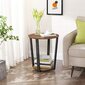 Sohvapöytä LET57X, ruskea/musta hinta ja tiedot | Sohvapöydät | hobbyhall.fi