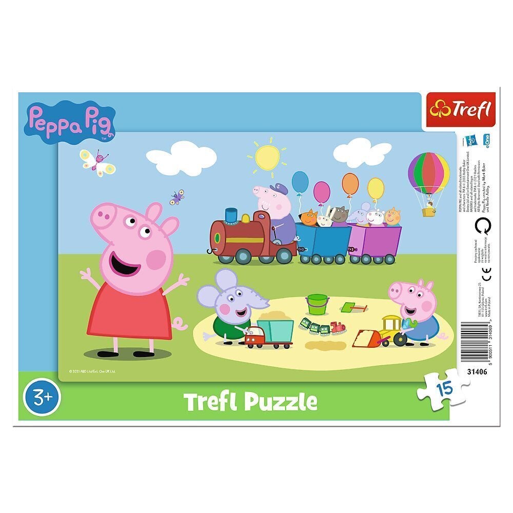 Palapeli Trefl Pig Peppa (Peppa Pig), 15 palaa hinta ja tiedot | Palapelit | hobbyhall.fi